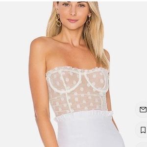 MAJORELLE WYN Bodysuit in White